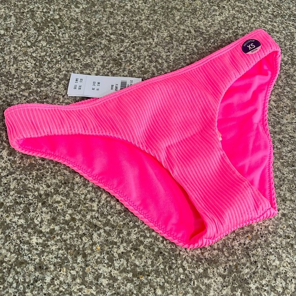 NWT Hollister Swim hot pink bikini bottom - Picture 1 of 5